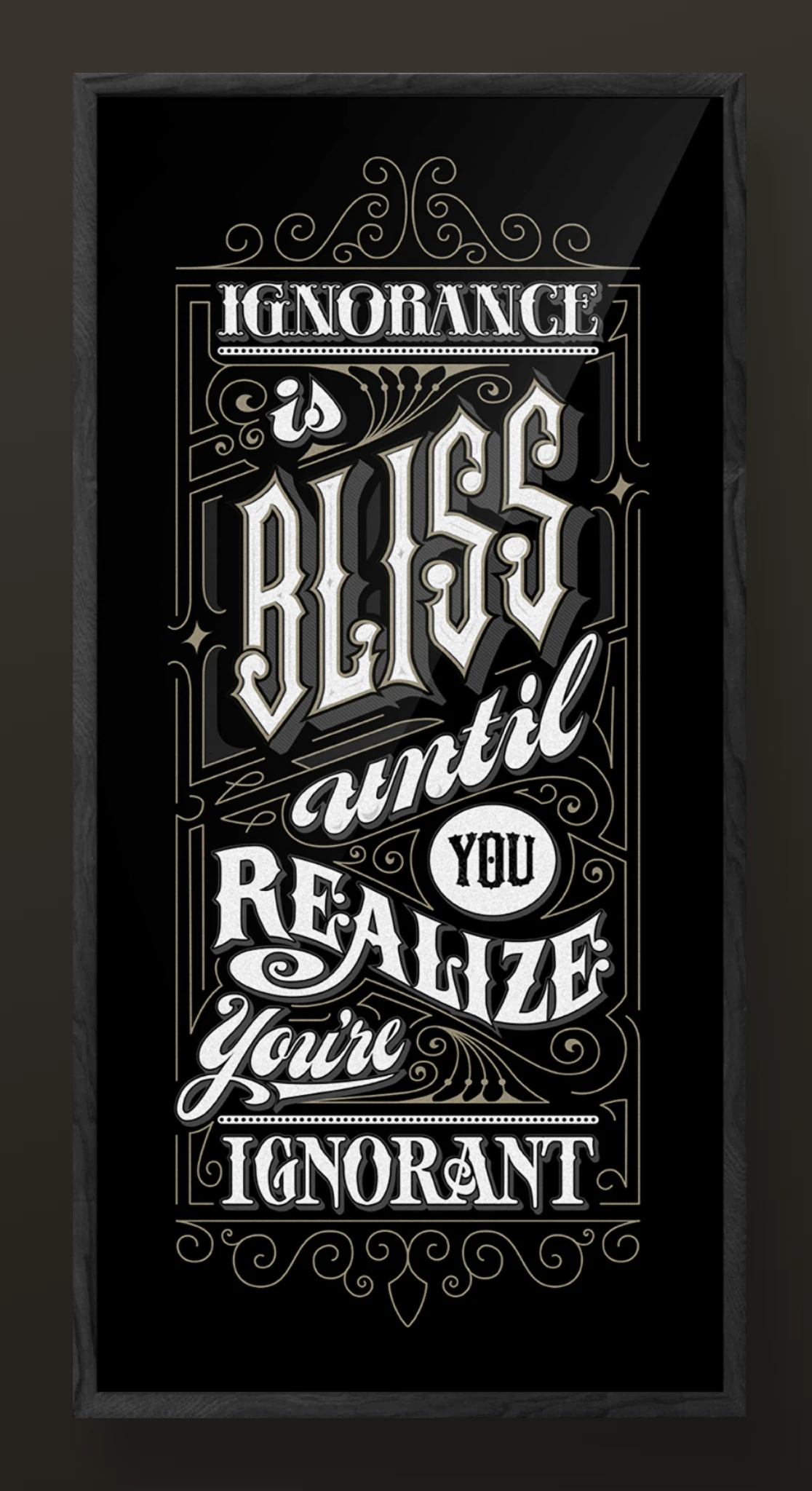 Weller typography poster