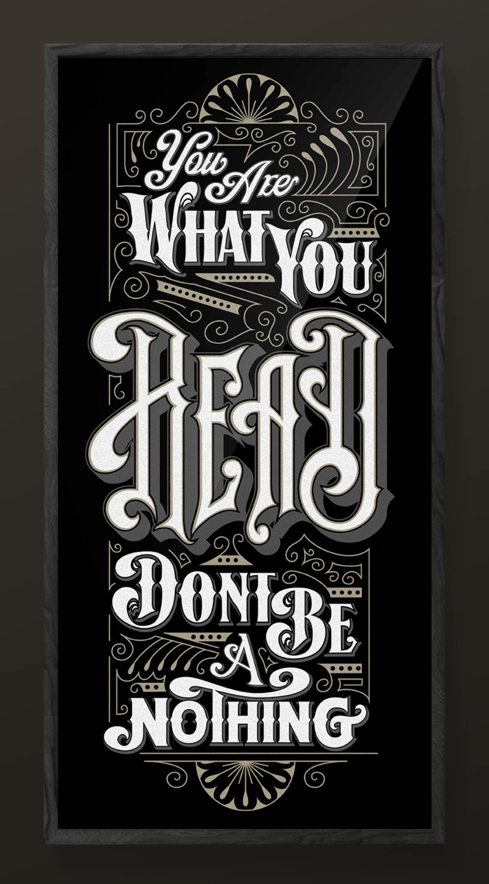 Weller typography poster detail